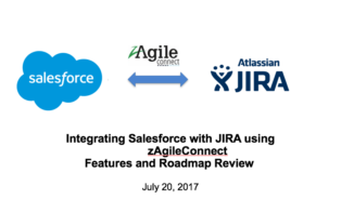 Salesforce & JIRA Integration using zAgileConnect – Webinar Jul 20, 2017