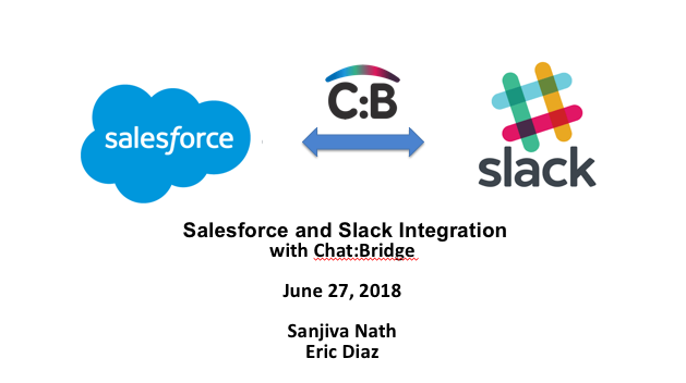 Chat:Bridge Connector for Integrating Salesforce and Slack-Webinar June 27, 2018